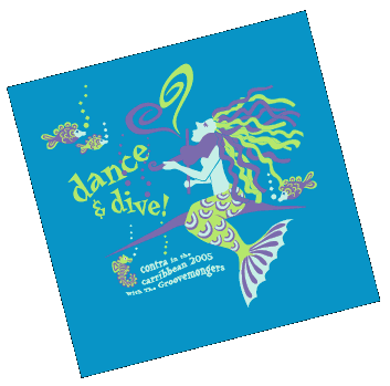 dance & dive mermaid design